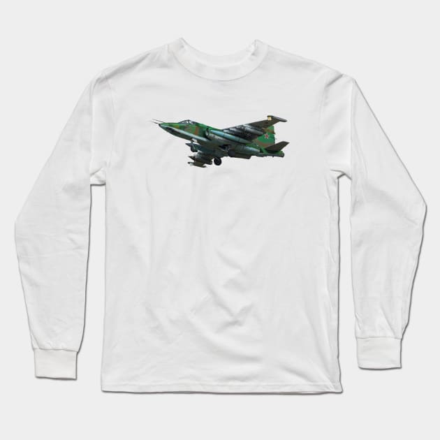 Suchoi Su-25 Long Sleeve T-Shirt by sibosssr